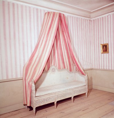 Letto pieghevole nella casa di Carl Linnaeus, Hammarby, Uppsala, Svezia da Unbekannt Unbekannt