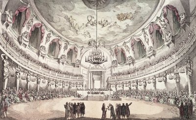 Sala da concerto a Venezia, XVIII secolo da Unbekannt Unbekannt