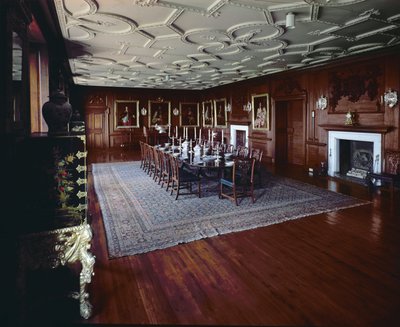 Castello di Drumlanrig: sala da pranzo con ritratto di William, primo Duca di Queensberry da Unbekannt Unbekannt