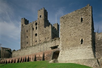 Vista esterna, Rochester Castle, Kent da Unbekannt Unbekannt