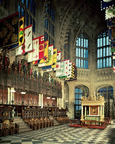 Cappella di Enrico VII, iniziata nel 1503, Scuola Inglese, (XVI secolo), Abbazia di Westminster, Londra, Regno Unito da Unbekannt Unbekannt