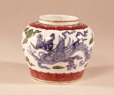 Vaso, fine XV secolo con decorazione tou tsai (colore combattente o contrastante) da Unbekannt Unbekannt