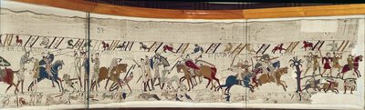 Il re Aroldo viene ucciso e gli inglesi fuggono, Arazzo di Bayeux da Unbekannt Unbekannt