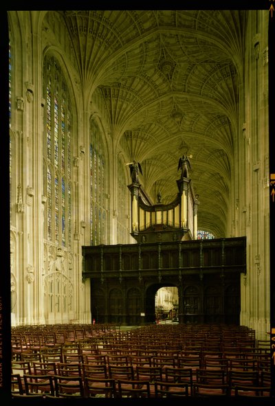 Cappella del Kings College, vista interna che mostra le volte a ventaglio e l