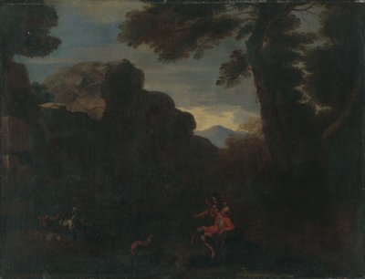 Paesaggio con staffage figurale da Unbekannt Unbekannt