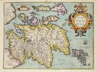 Mappa della Scozia, Miliaria Scotia da Unbekannt Unbekannt
