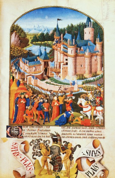 Assedio del Castello di Derval di Pierre La Baud da Unbekannt Unbekannt