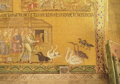 Noè che porta gli animali nell