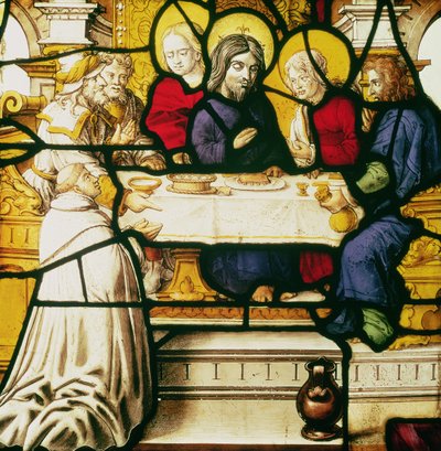 Pannello raffigurante San Andrea alla Cena di Emmaus da Unbekannt Unbekannt