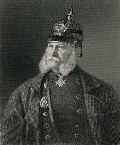 Ritratto di Guglielmo I (1797-1888) Re di Prussia e Imperatore di Germania da Unbekannt Unbekannt