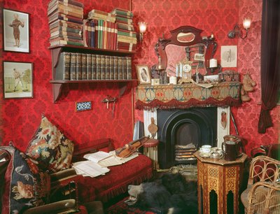 Ricostruzione della stanza di Sherlock Holmes al Sherlock Holmes Pub da Unbekannt Unbekannt