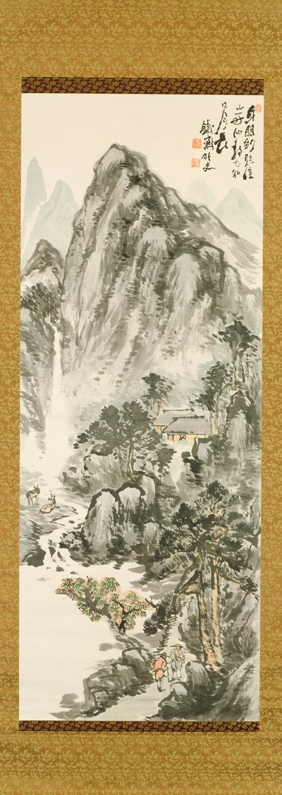 Ritiro in montagna di Tessai Tomioka (1836-1924) da Unbekannt Unbekannt