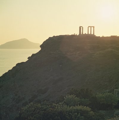 Rovine del Tempio di Poseidone da Unbekannt Unbekannt