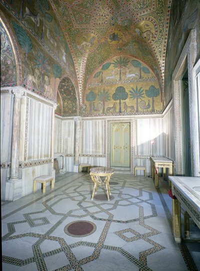 Sala di Ruggero di artigiani arabi e bizantini, Palazzo dei Normanni, Palermo, Italia da Unbekannt Unbekannt