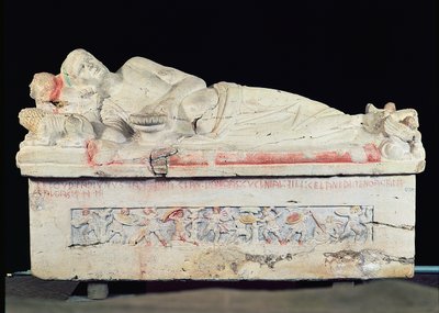 Sarcofago, etrusco da Unbekannt Unbekannt