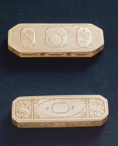 Scatole per stuzzicadenti in argento di Samuel Pemberton, Birmingham, 1791 da Unbekannt Unbekannt
