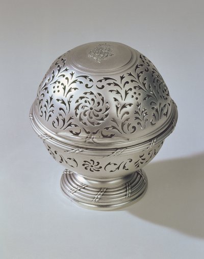 Scatola per sapone, parte di un set con brocca e bacile, di Francis Riel, Parigi, 1771 da Unbekannt Unbekannt