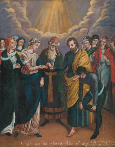 Matrimonio della Vergine Maria da Unbekannt Unbekannt