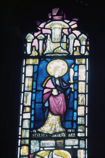 Santa Caterina con una spada, XIV-XV secolo da Unbekannt Unbekannt