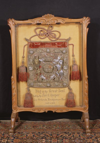 La borsa del Gran Sigillo, tenuta dal Lord Keeper, Sir Orlando Bridgeman (1667-72) da Unbekannt Unbekannt