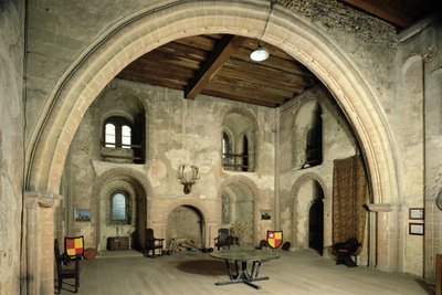 La Sala dei Banchetti, Hedingham Castle, Scuola Inglese, (XII secolo), Essex, UK da Unbekannt Unbekannt