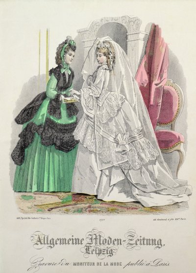 La sposa, mode tedesche da Lipsia da Moniteur de la Mode da Unbekannt Unbekannt