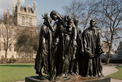 I Borghesi di Calais, di Auguste Rodin (1840-1917) completato nel 1888 da Unbekannt Unbekannt