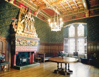 La sala da pranzo, Castello di Cardiff, Galles da Unbekannt Unbekannt