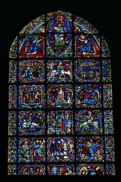 La Vita di Cristo, Ciclo del Nuovo Testamento (metà superiore della finestra) da Unbekannt Unbekannt