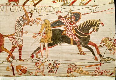 I Normanni uccidono gli uomini di Harold, Arazzo di Bayeux da Unbekannt Unbekannt