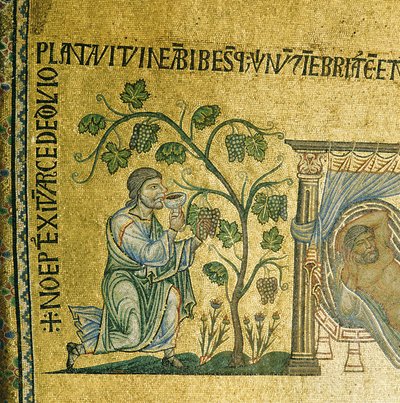La storia di Noè, mosaico dalla seconda volta dell