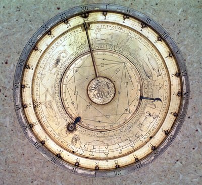 Il primo orologio a molla con fusione, vista del quadrante, di Joseph Zech da Unbekannt Unbekannt