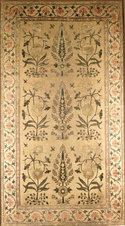 Tappeto di velluto, Moghul, periodo di Shah Jahan, 1628-58 da Unbekannt Unbekannt