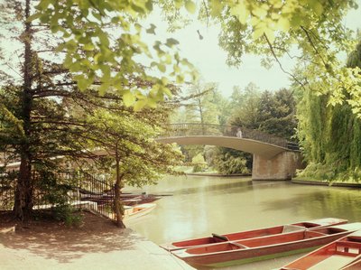 Veduta del ponte Garret Hostel sul fiume Cam da Unbekannt Unbekannt