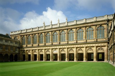 Vista del Grande Cortile della Biblioteca Wren, Trinity College, Cambridge da Unbekannt Unbekannt