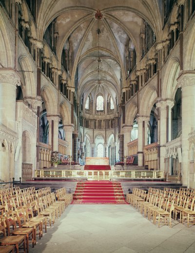Vista del coro, Cattedrale di Canterbury, costruita 1098-1130 da Unbekannt Unbekannt