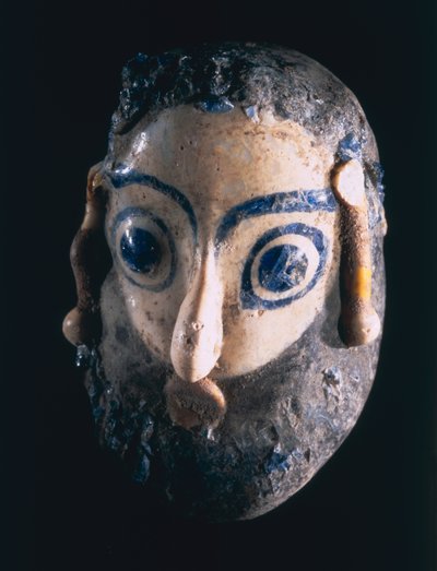 00367 Pendente con testa barbuta, da Cartagine, Tunisia, Fenicio, IV-III secolo a.C. da Unbekannt