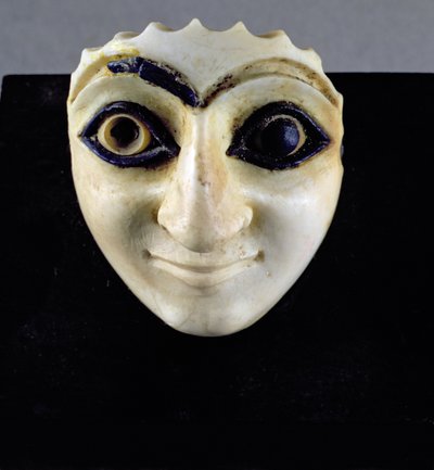 Testa di una figura dal Tempio di Nini-zaza, Mari, 2600 a.C. da Unbekannt