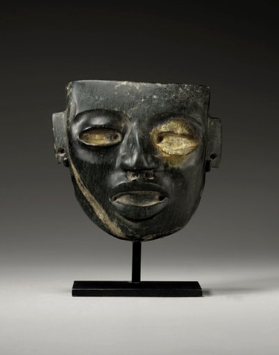 Maschera di pietra di Teotihuacan, scolpita con il volto giovanile di un dignitario, c.450-650 da Unbekannt