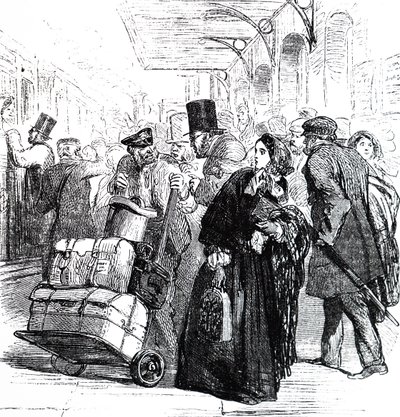 Uno stato caotico della stazione di Birmingham da Unbekannter Künstler
