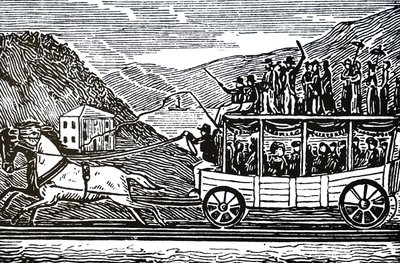 Una carrozza trainata da cavalli da Unbekannt