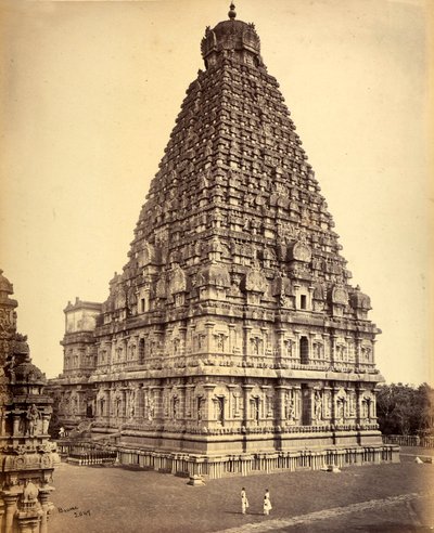 Una grande pagoda in India da Unbekannter Künstler