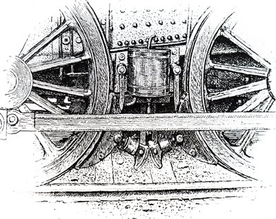 Un freno di guida della locomotiva. da Unbekannt