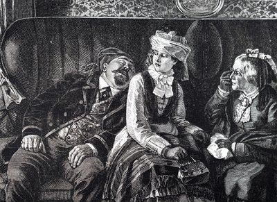 Un uomo che si addormenta su un altro passeggero da Unbekannt