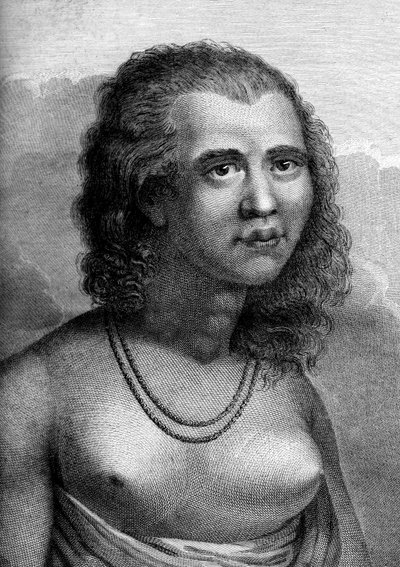 Una bellissima donna nativa di Eaoo da Unbekannter Künstler
