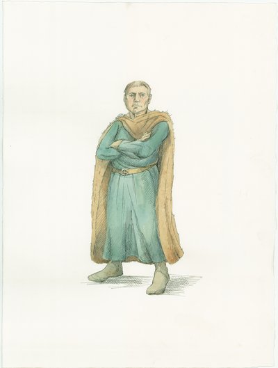 Una ricostruzione che mostra il Duca Guglielmo di Normandia circa 1066 da Unbekannter Künstler