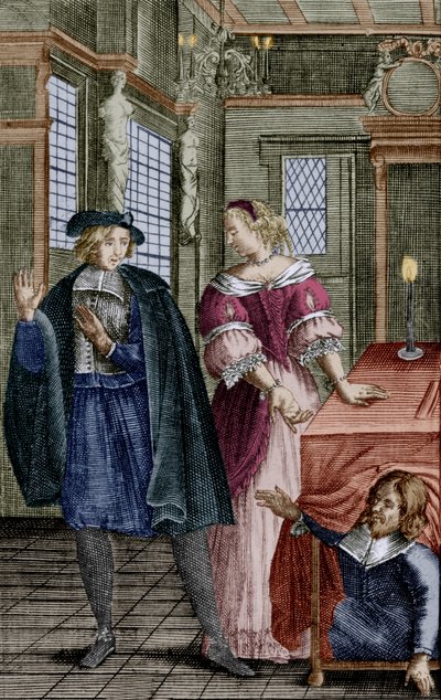 Una scena della commedia 