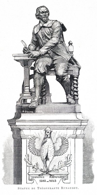 Una statua di Théophraste Renaudot da Unbekannt