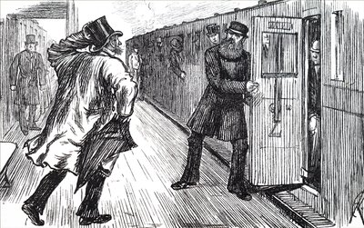Un guardiano del treno. da Unbekannt