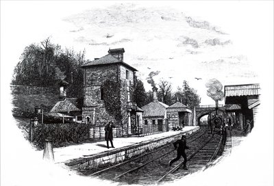 Una vista della stazione ferroviaria di North Staffordshire da Unbekannt